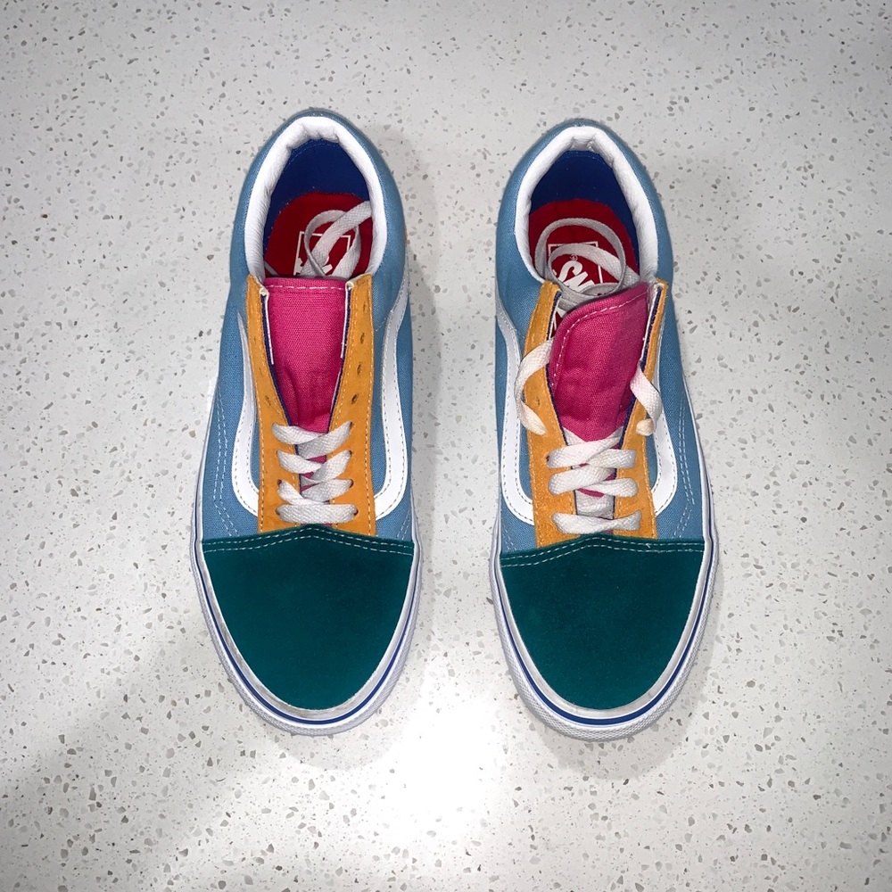 🎨 Vans Old Skool Multicolored S 8.5 Women